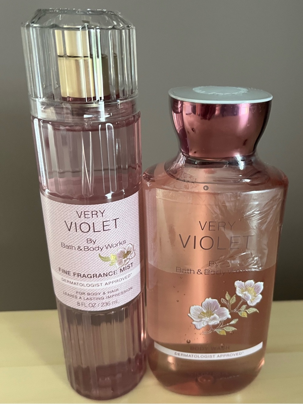Bath & Body Works Very Violet Body Wash & Fine Fragrance Mist New